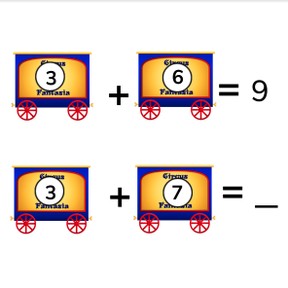 Addition to 20 with one more or one less 