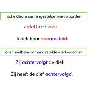 Samengestelde werkwoorden