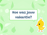 Vakantiepraat: Meivakantie