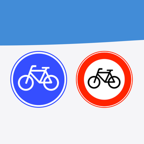 Verkeersborden oefenen