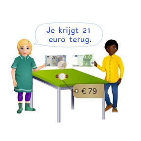 Teruggeven met hele bedragen t/m 100 euro