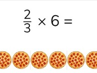 Multiplying fractions with whole numbers