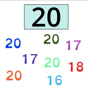 Recognizing numbers to 20