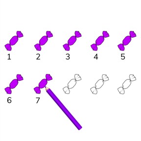 Color quantities 1 to 10