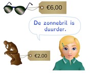 Vergelijken van hele bedragen t/m 10 euro