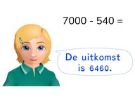 Aftrekken t/m 10.000 met eenvoudige getallen