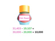 Estimate the difference to 100,000