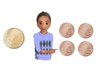 Wisselen van munten en biljetten t/m 20 cent