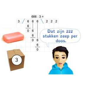 Cijferend delen van een getal boven 1000