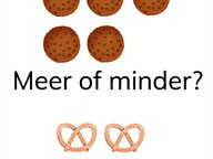 Herkennen van meer of minder t/m 5