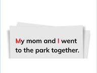 Capitalize first word and letter I
