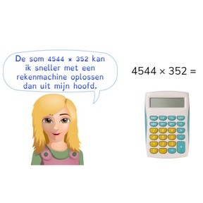 Vermenigvuldigen en delen met grote getallen met de rekenmachine