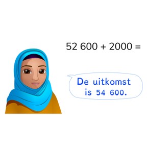 Optellen t/m 100.000 met eenvoudige getallen