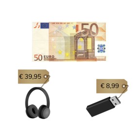 Schattend optellen met kommabedragen t/m 100 euro