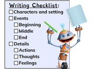 Write narratives that include actions, thoughts, and feelings