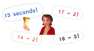 Automaticity subtraction to 20 without crossing tens