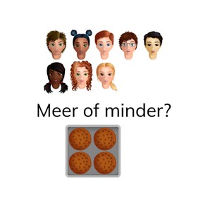 Herkennen van meer of minder van 1 t/m 10