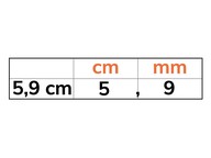 Structureren van (komma)getallen met mm, cm, dm en m