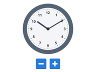 Horloge analogique réglable