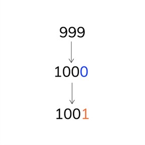 Tellen met sprongen van 1, 10 en 100 door de 1000