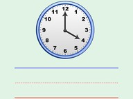 Writing Time: Analog Clock with Whole Hours