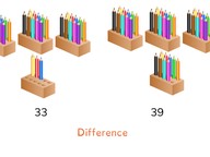 Determining difference to 100