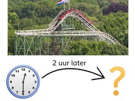 Nieuwe tijd bepalen met analoge klokken met halve uren