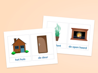 Woordkaarten (aanpasbaar): Thema Thuis