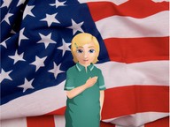 American flag and the Pledge of Allegiance