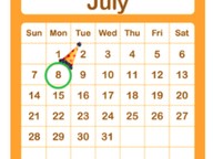 Reading a monthly calendar