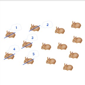 Counting disorganized amounts to 20