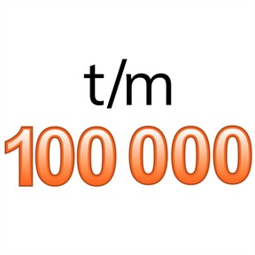 Kennen van de getallen t/m 100.000