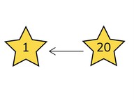 Counting backward from 20