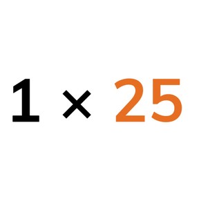 Rekenen met de tafel van 25
