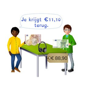 Teruggeven met kommabedragen t/m 100 euro