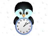 Telling time: Analog clock with minutes