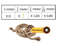 Rekenen met een verhoudingstabel met breuken