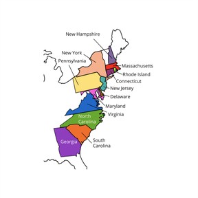 The 13 colonies