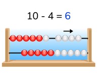 Subtraction to 10 with rekenrek