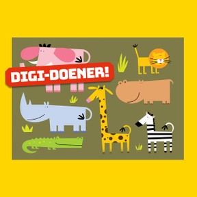 Digi-doener: Met de trein naar de dierentuin!