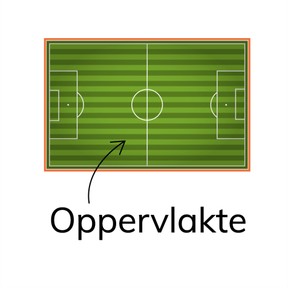Kennen van het begrip oppervlakte