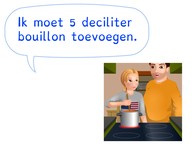 Aflezen van een maatbeker in deciliter