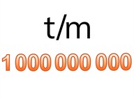 Kennen van de getallen t/m 1.000.000.000