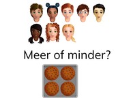 Herkennen van meer of minder van 1 t/m 10