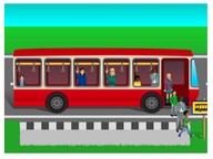 Subtraction to 10 via bus example