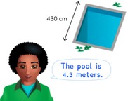 Converting from cm and m with decimal numbers