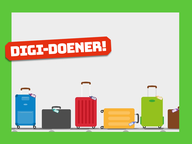 Digi-doener: De drukste dag op het vliegveld