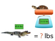 Addition with decimal numbers with 1 and 2 decimal places