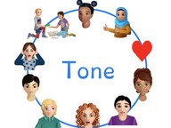 How visual elements contribute to the tone of a text