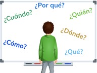 Identifica las 6 palabras de preguntas